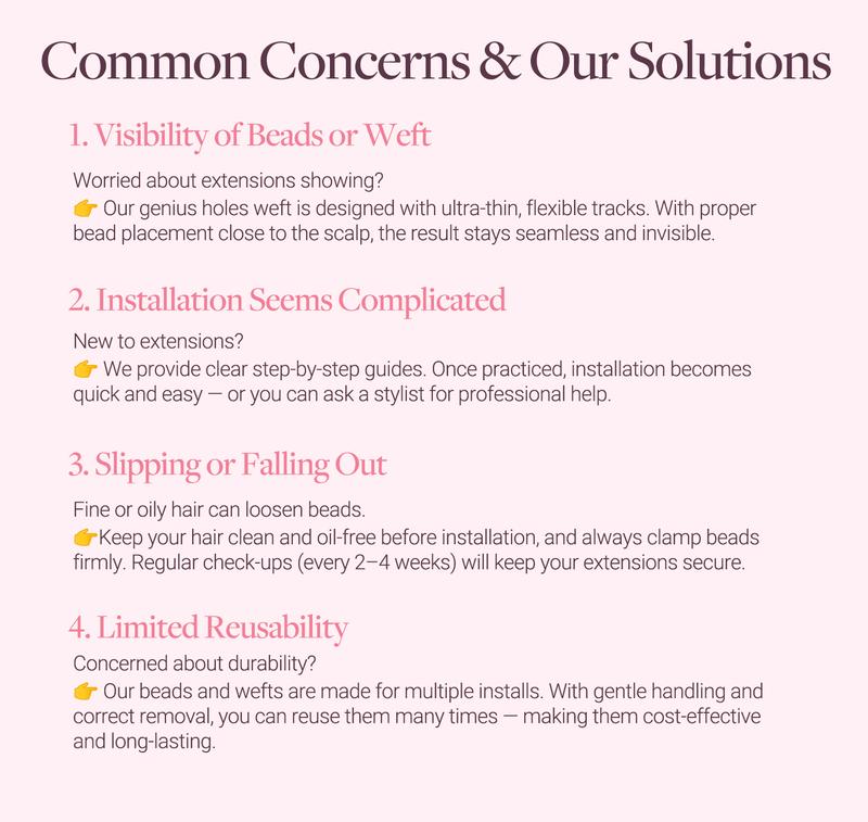 GOOGOO Butterfly Weft Extensions Human Hair Genius Weft PU Hole OVO Weft-thin,Double-layered One Piece Remy Human Hair