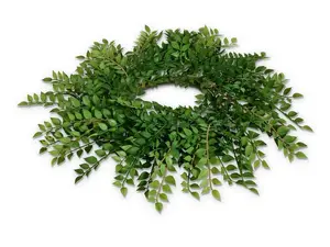 18" Natural Ruscus Candle Ring