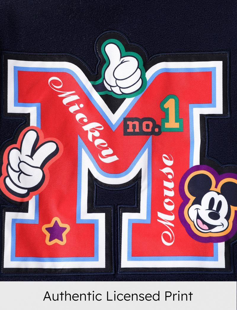 Disney Minnie Mouse Kids' Baseball Jacket - Cute Color - Block Design, Soft Fleece | Exclusive on TikTok Shop