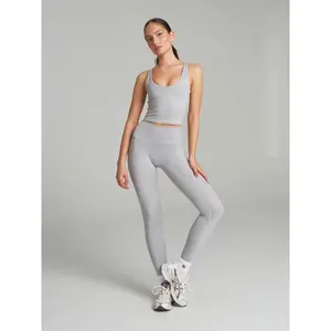 Dream Heathered Legging - Heather Grey