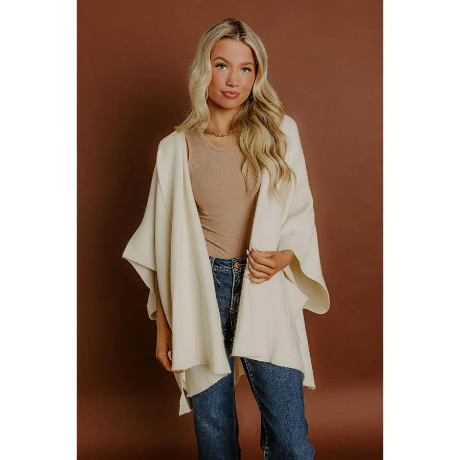 Cuddle Season Knit Cardigan in Cream
