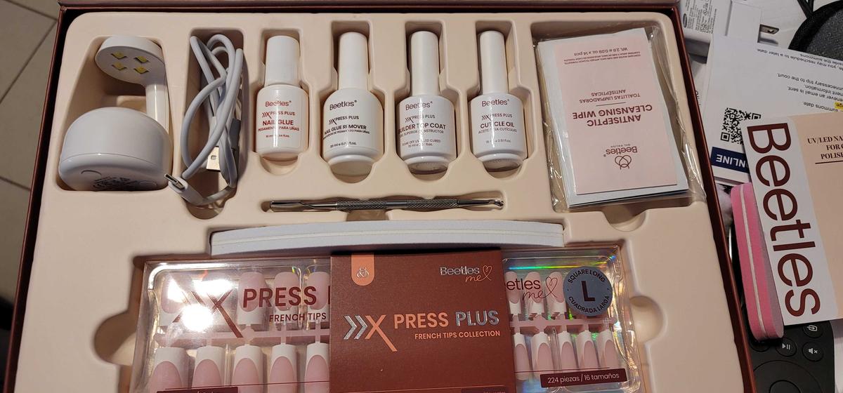 Item: L-Square-Pink-224Pcs-16Sizes-Kit-w/UV Lamp