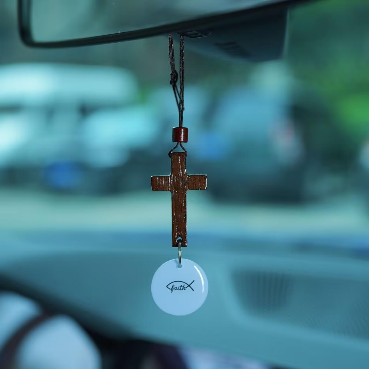 Daily Bible Verse Cross Ornament for Rearview Mirror – Christian Car Pendant with NFC Tag, Hanging Cross for Car Interior or Home, Holiday Gift & Faith Decoration. Daily Bible Verse Cross Ornament for Rearview Mirror – Christian Car Pendant with NFC Tag, Hanging Cross for Car Interior or Home, Holiday Gift & Faith Decoration.
