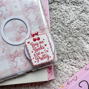 Buy Me Books Quote MagSafe Phone Grip – Magnetic Pop Socket & Kickstand – BookTok Gift