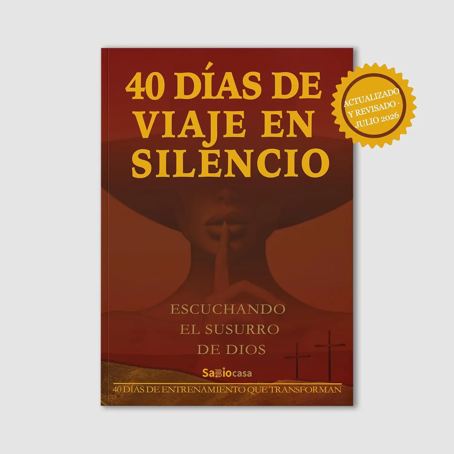 “40 Días de Viaje en Silencio” Un camino de despertar espiritual. 40 días, 40 silencios, 40 encuentros con Dios y contigo mismo.suitable for giving to husband and wife