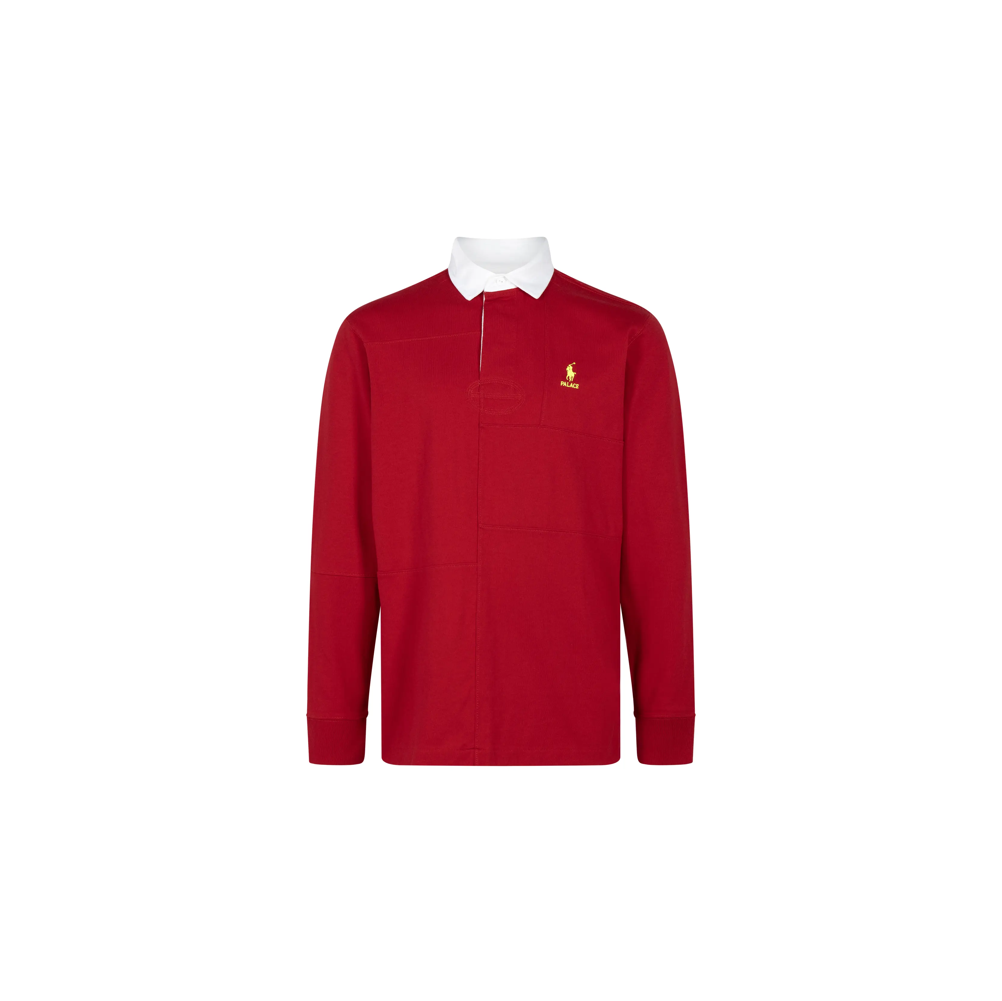 PALACE x Ralph Lauren Pieced Rugby 【Red】 Ralph Lauren Pieced Rugby 