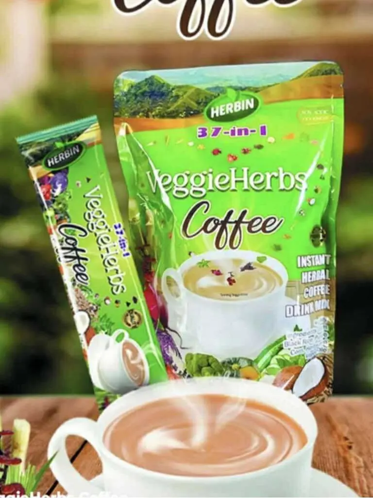Herbin VeggieHerbs Coffee 37-in-1 Caffeine-Free Herbal Beverage Made from 37 Nutritious Vegetables & Fruits Non-Acidic Healthy Alternative