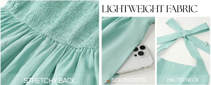 ZESICA Women's Summer Sleeveless Floral Midi Dresses 2026 Halter Neck Wedding Guest Cocktail Party Flowy A Line Long Dress