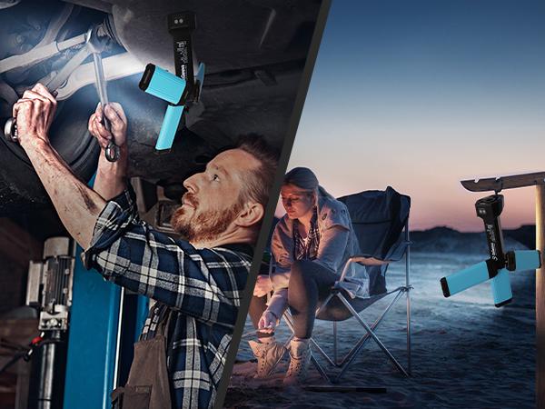 【3-OFF】GoGonova Rechargeable 3in1 Camping Light with Stand, Hanging, Removable Magnetic Head, 67" Portable Cordless, 8AH Battery, 700/1200/2200 Lumen, 4000/6500K Dimmable, Detachable Tripod for Outdoor, Emergency, Camping, Fishing 【3-OFF】GoGonova Rechargeable 3in1 Camping Light with Stand, Hanging, Removable Magnetic Head, 67" Portable Cordless, 8AH Battery, 700/1200/2200 Lumen, 4000/6500K Dimmable, Detachable Tripod for Outdoor, Emergency, Camping, Fishing