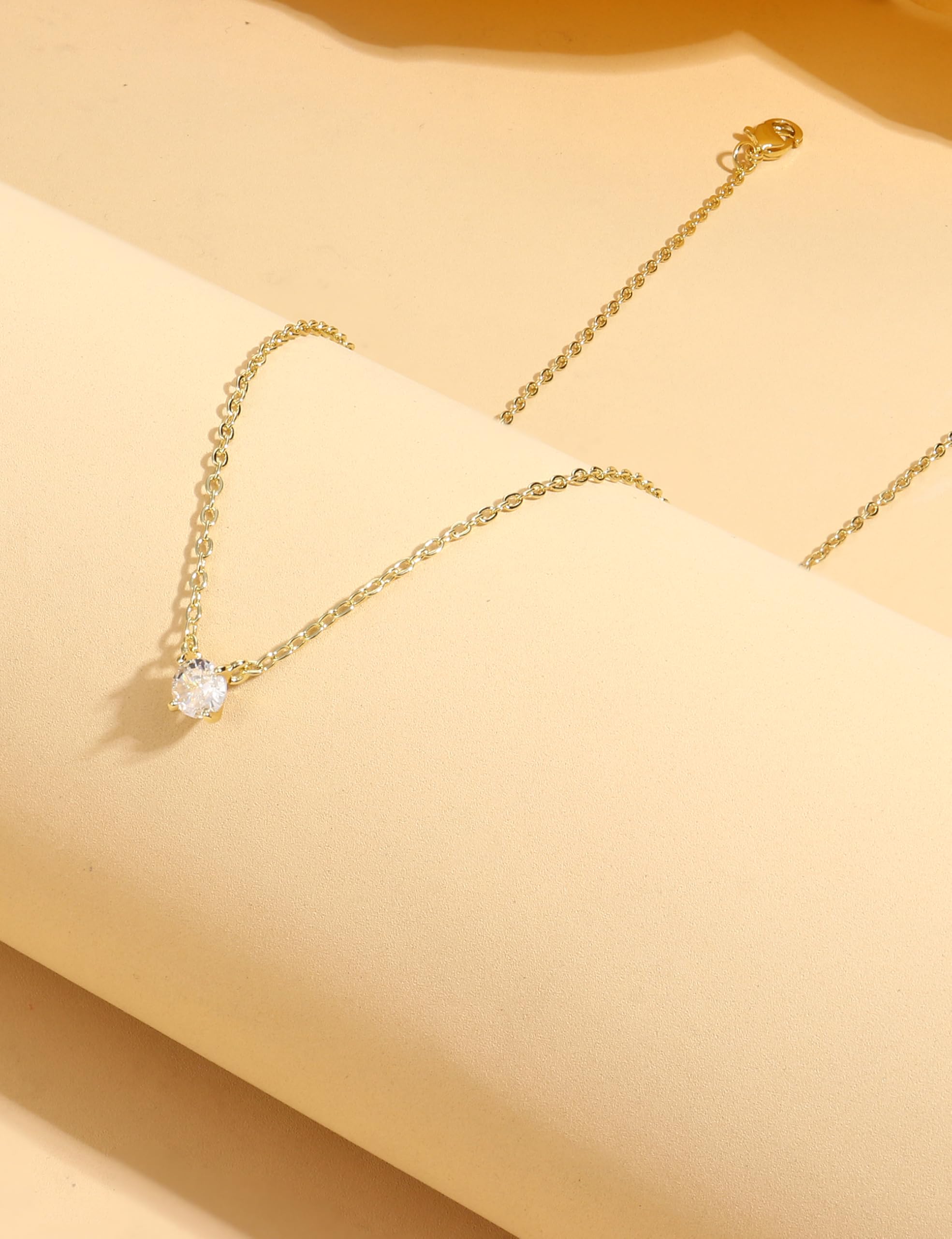 ORAZIO Layered Gold Necklaces for Women Non Tarnish, Dainty 14K Gold Plated Cubic Zircon Necklace Stack Layering Chain Necklace Stackable Cute CZ Pendant Choker Necklace for Women ORAZIO Layered Gold Necklaces for Women Non Tarnish, Dainty 14K Gold Plated Cubic Zircon Necklace Stack Layering Chain Necklace Stackable Cute CZ Pendant Choker Necklace for Women