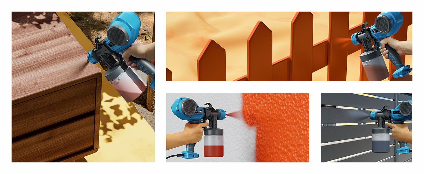 Tilswall Alien 500 Ultra Paint Sprayer Tool HVLP Electric Sprayer, Adjustable Width Knob, 600ml Container, 4 Nozzles, 3 Patterns, Easy to Clean – Great for Furniture, Walls, Fencing & DIY High Power Hv lps Handle Tool mom father mother gift Tilswall Alien 500 Ultra Paint Sprayer Tool HVLP Electric Sprayer, Adjustable Width Knob, 600ml Container, 4 Nozzles, 3 Patterns, Easy to Clean – Great for Furniture, Walls, Fencing & DIY High Power Hv lps Handle Tool mom father mother gift