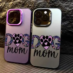 Phone Case - Phone Case Featuring a Paw Print Design for Dog Moms, For iPhone 17 16 15 14 13 12 11 PRO MAX PLUS, AIR and iPhone XR XS MAX 7 8Plus 16E SE, Shockproof and Anti-drop Phone Case, Perfect Gift for Friends and Family
