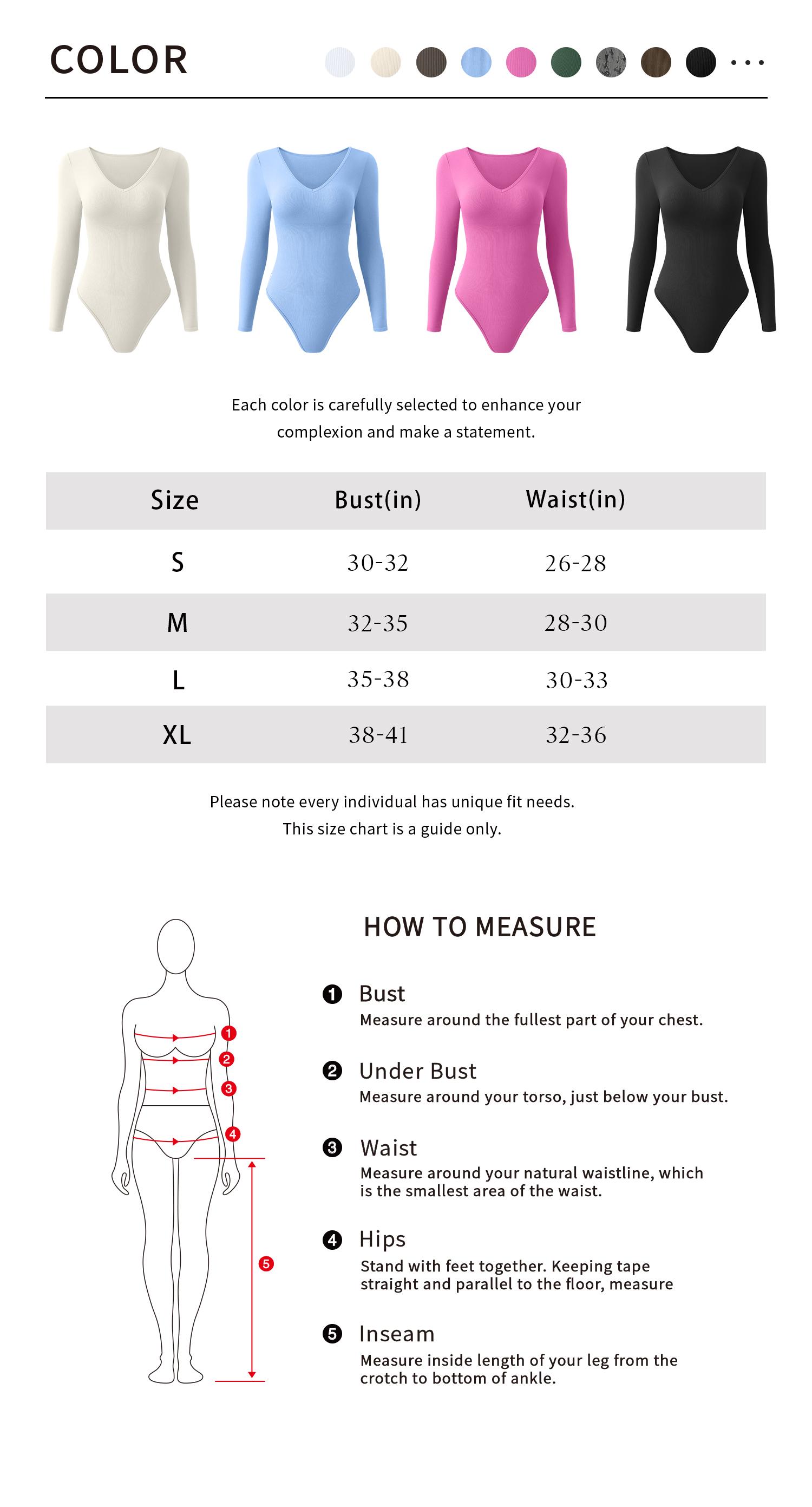 OQQ Women's 2 Piece Ribbed Bodysuit Sexy V Neck Long Sleeve Womenswear Comfort Basic SpringStatements