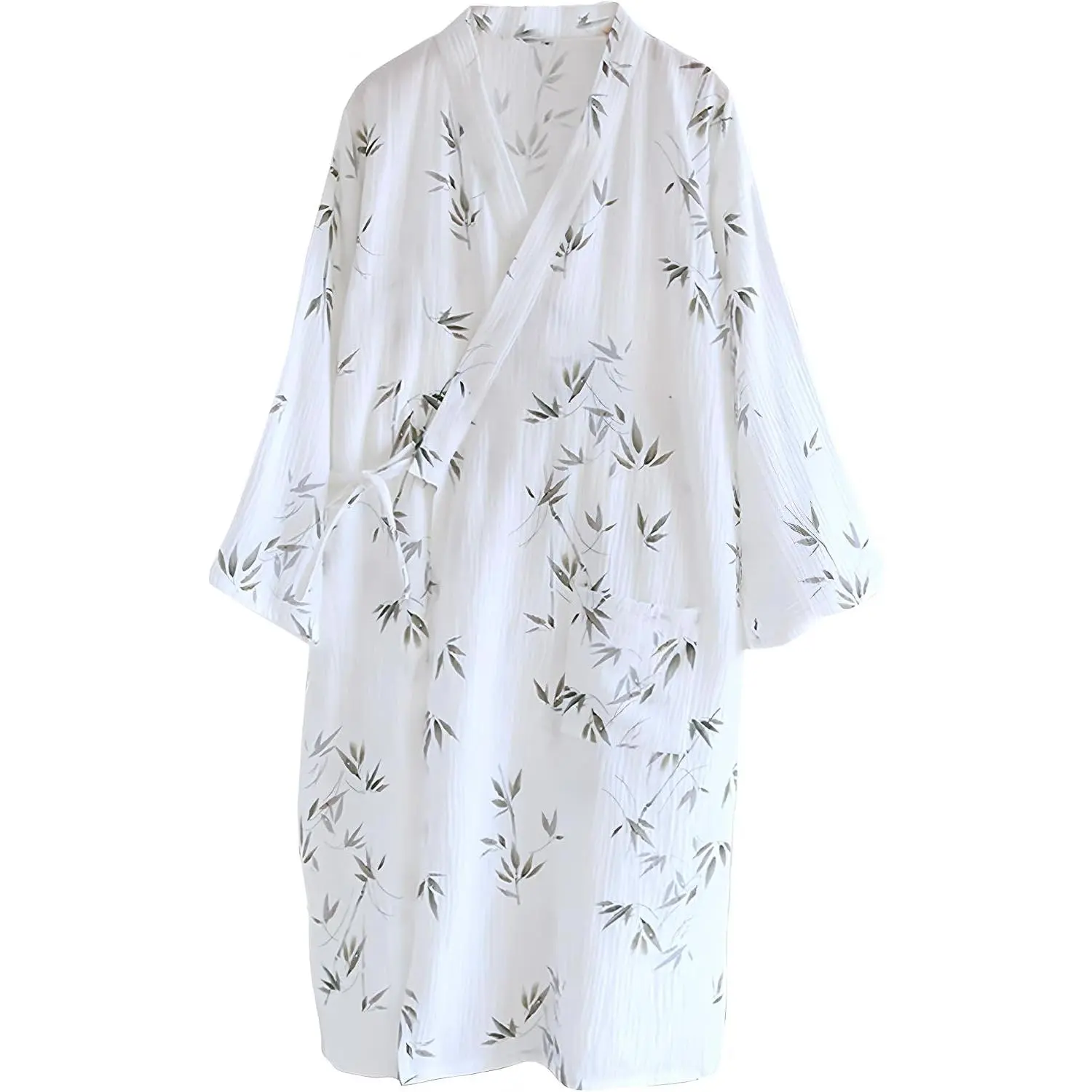 Women's Summer Cotton Kimono Robes Floral Pajamas Khan Steamed Bathrobe Yukata
