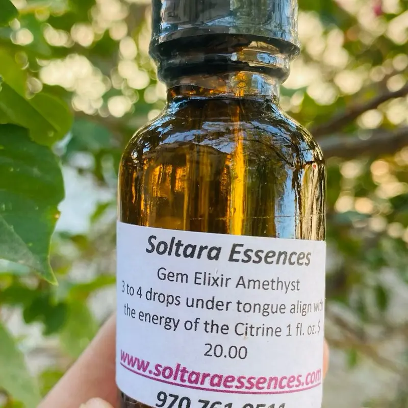 Amethyst gem elixir ritual oil