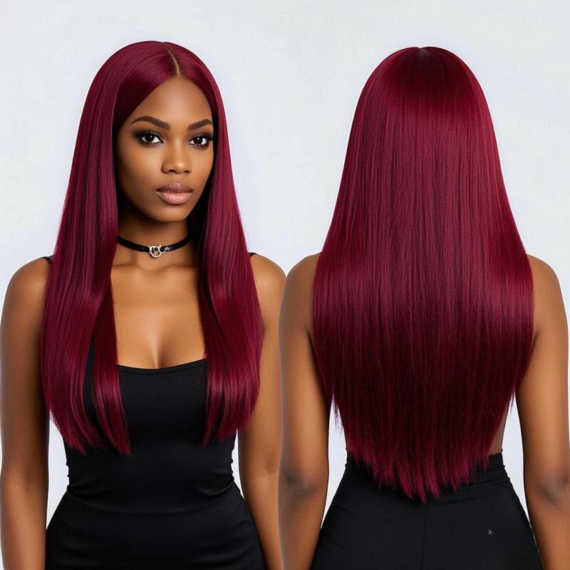 [Hot] Suntuhair 5x5 Lace Wear and Go Glueless Wigs Body Wave Human Hair Burgundy Dark Red Hair 99j Wig Lace Front Wigs 100% Human Hair Upgraded No Glue Closure Wigs Human Hair for Women 20-32 Inch