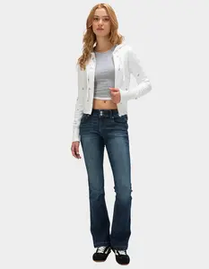 RSQ Womens Low Rise Double Button Bootcut Jeans