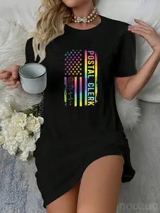 Postal Clerk US Flag Post Office Clerk Postal Clerks Casual Dress