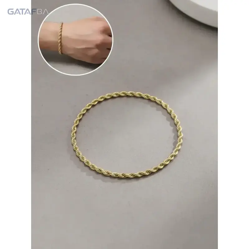 Men's Minimalist Stainless Steel Rope Chain Bracelet with Adjustable Cuffs, 1/2 Pcs Pull-On 1-Size-Fits-All Sports & Outdoor Wrist Accessory for Daily Wear, Gifting,back to school,back to school haul