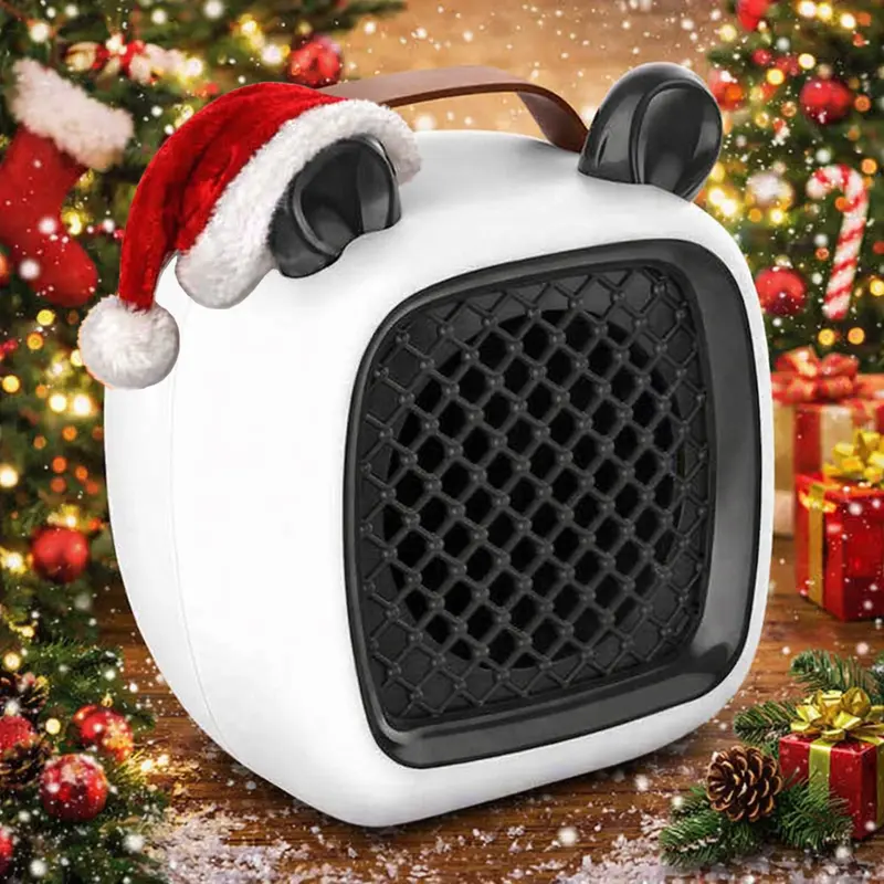 Portable Ceramic Space Heater with Fan, Fast & Quiet Indoor Room Heater for Cat and Dog Houses, Office Desk & Small Rooms, Safe Compact Electric  Winter Room Warmer Gift for Thanksgiving