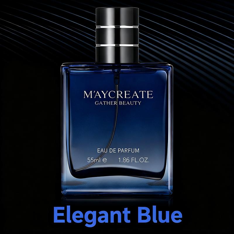 M'AYCREATE Men's Eau De Toilette 55ml Azure Sea Salt Freshness Knight Woodsy Deep Scent Long Lasting Marine Classic Fragrance with Lemon Cedarwood Notes Ideal for Spring Summer Outings