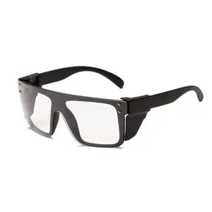 Bright Green Photochromic Anti-Blue Light UV400 Auto-Darkening Clear to Smoke Lens Transitional ANSI Z87.1 Safety Sunglasses with Removable Side Shields 142x156mm