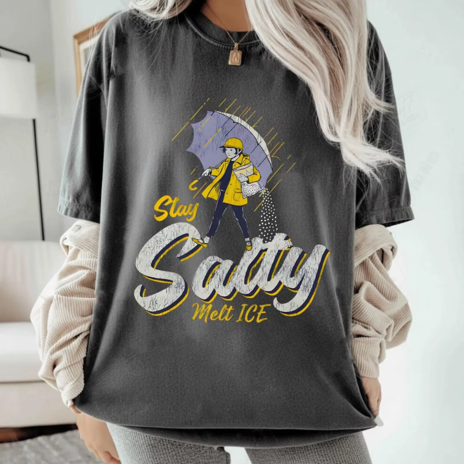 Stay Salty Melt ICE Protest T-Shirt