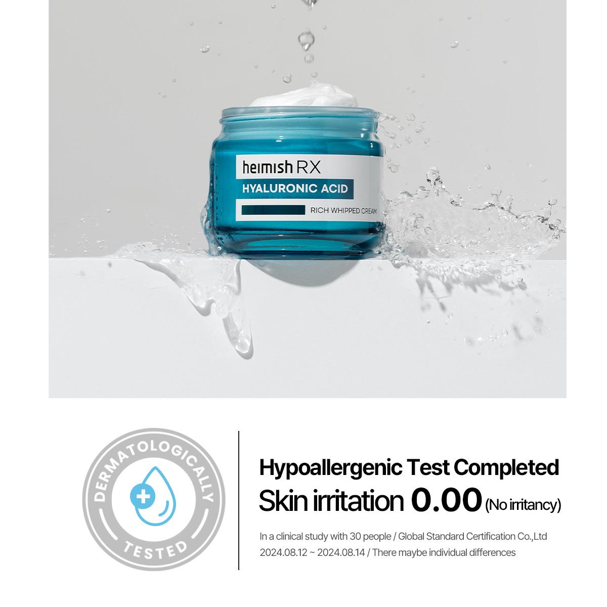 [Heimish RX] HYALURONIC ACID RICH WHIPPED CREAM 50ml Barrier Repair Moisturizer for Dry & Sensitive Skin | Plumping & Dewy Glow | 50ml