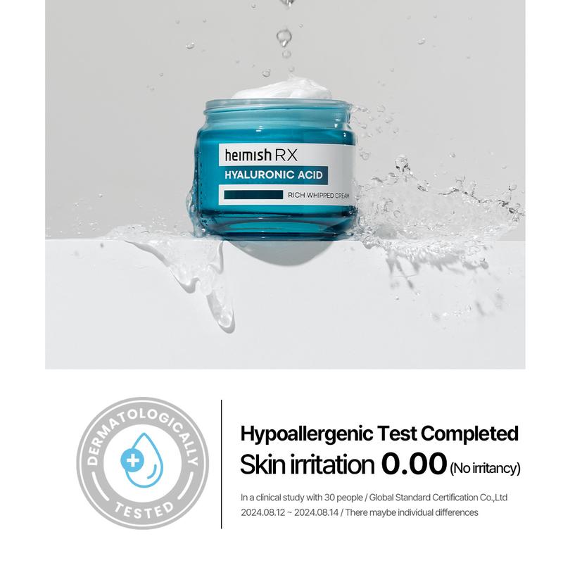 [Heimish RX] HYALURONIC ACID RICH WHIPPED CREAM 50ml Barrier Repair Moisturizer for Dry & Sensitive Skin | Plumping & Dewy Glow | 50ml