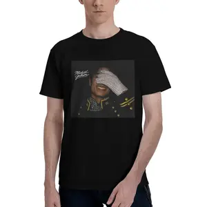2025 Hot Seller! Michael Jackson Oversized Graphic Tee – Premium 180G Cotton Crewneck, Summer Casual Short Sleeve, Perfect Father’s Day Gift for Men Menswear Soft