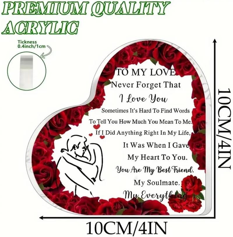 MUNBYN  Valentines Day Gifts -“I Love You” Acrylic Puzzle Message，Romantic Present for Him or Her, Perfect for Anniversary, Birthday, Wedding, Husband or Wife