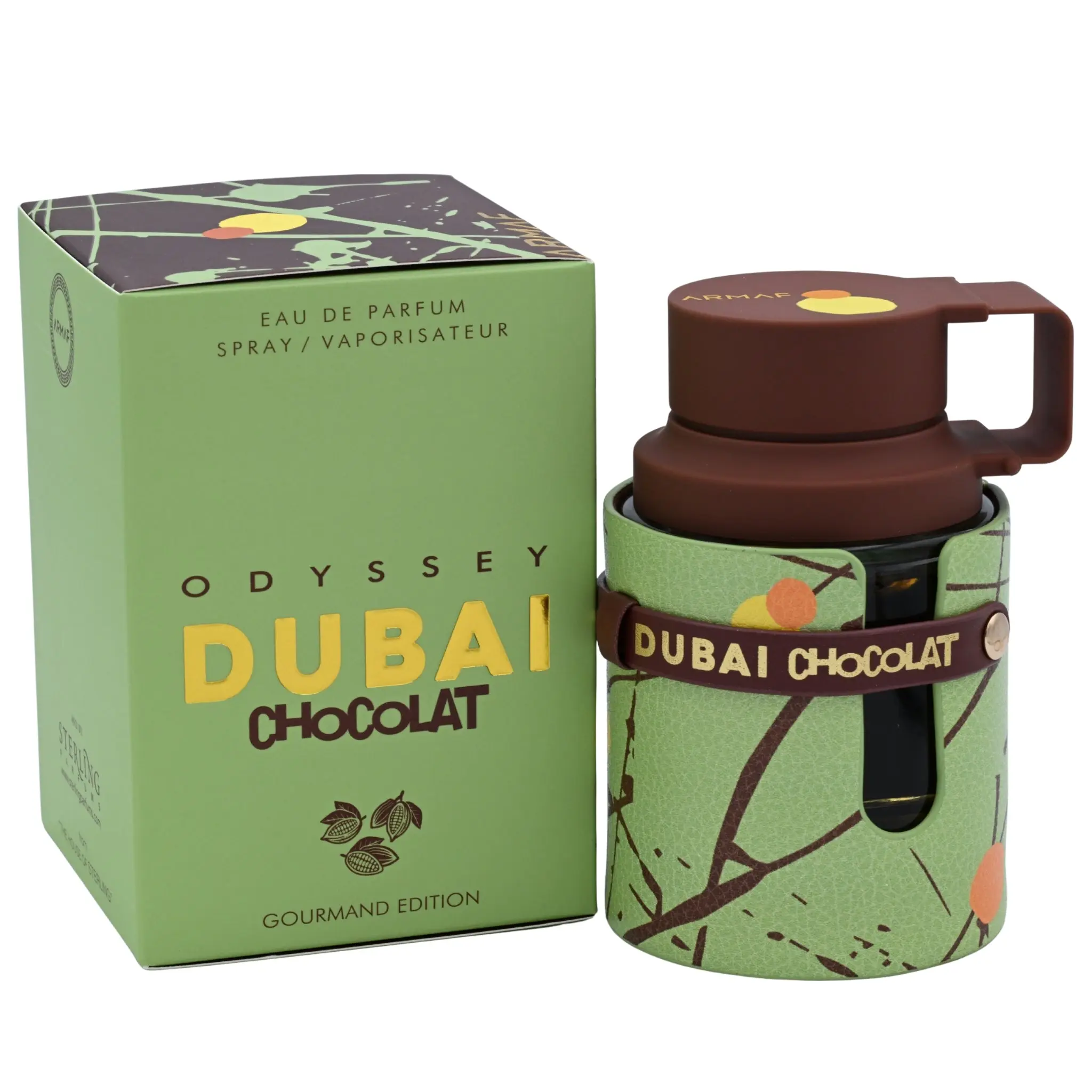 Male Armaf Odyssey Dubai Chocolat Eau de Parfum (EDP) Spray - 3.4 fl oz EDP Fragrance, Chocolate Sweetness with Amber, Vanilla & Delightful Scents, New in Box, Aromatic Edp Spray, Praline Sweet Hit