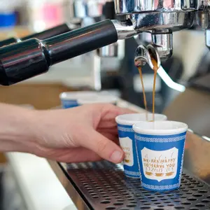 Original “Anthora” Coffee-to-Go Cups (Espresso-Size Ceramic Edition) Boxed Set of 4