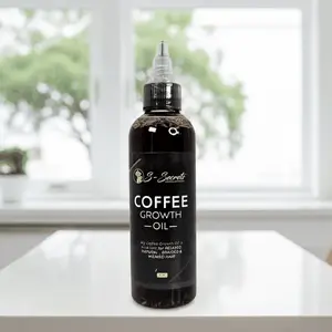 Coffee Hair Growth Oil 4oz - Scalp Stimulator with Herbs, Biotin & Essential Oils for All Hair Types