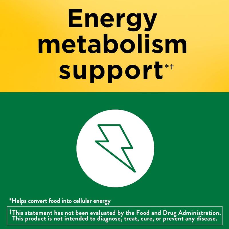 Nature Made Vitamin B1 100mg, Thiamine B1 Supplement for Energy Metabolism Support, 100 Tablets, 100 Day Supply