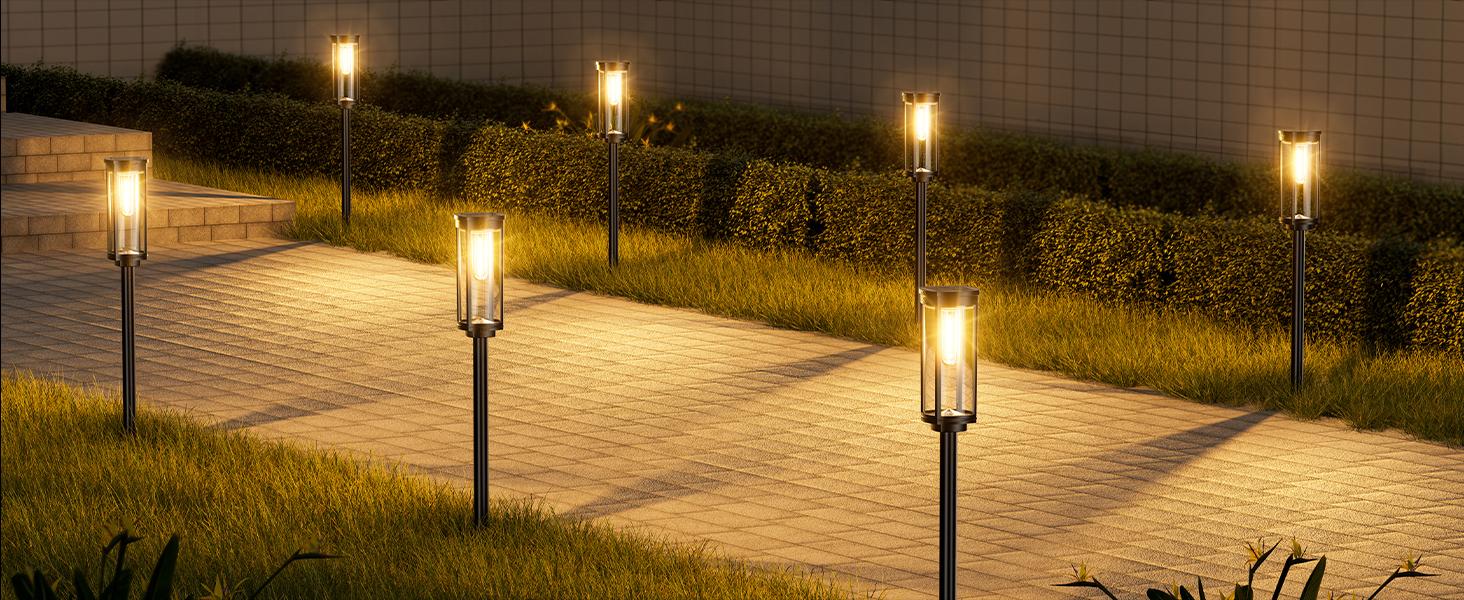 Elegant Solar Pathway Lights Modern Luxury | Auto On/Off & Waterproof | For Garden, Yard & Driveway,solar outdoor lights,Solar Floor Lamps Outdoor Lights,Decorative,Rechargeable,solar lights,lights,light Elegant Solar Pathway Lights Modern Luxury | Auto On/Off & Waterproof | For Garden, Yard & Driveway,solar outdoor lights,Solar Floor Lamps Outdoor Lights,Decorative,Rechargeable,solar lights,lights,light