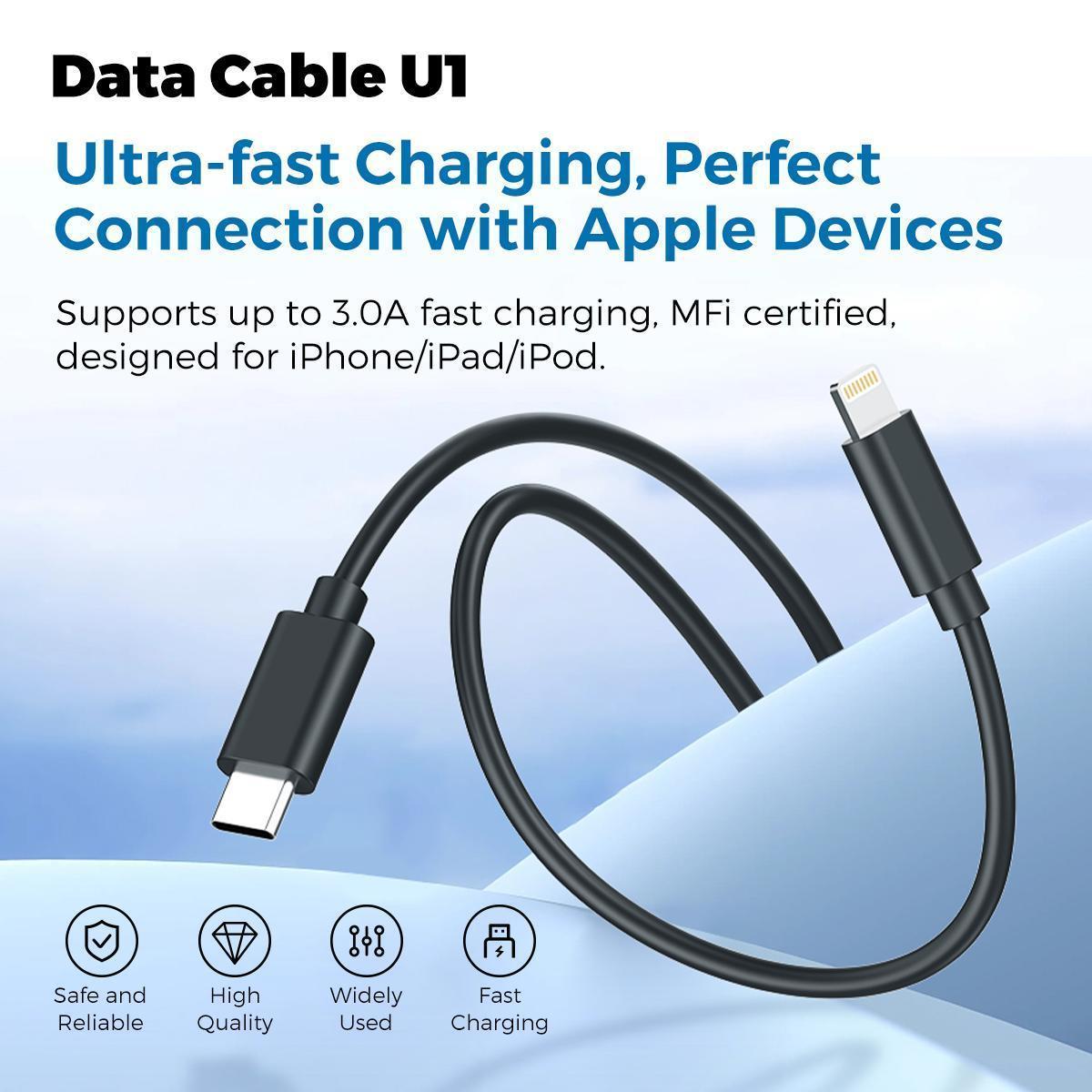 【U1-U4】MIRO Data Cables – Fast Charging for Apple & Type-C Devices, MFi & Smart Chip Protection – Home, Office, Travel Convenience, Quick Power, Ideal Gift for Students, Tech Enthusiasts & Office Workers 【U1-U4】MIRO Data Cables – Fast Charging for Apple & Type-C Devices, MFi & Smart Chip Protection – Home, Office, Travel Convenience, Quick Power, Ideal Gift for Students, Tech Enthusiasts & Office Workers