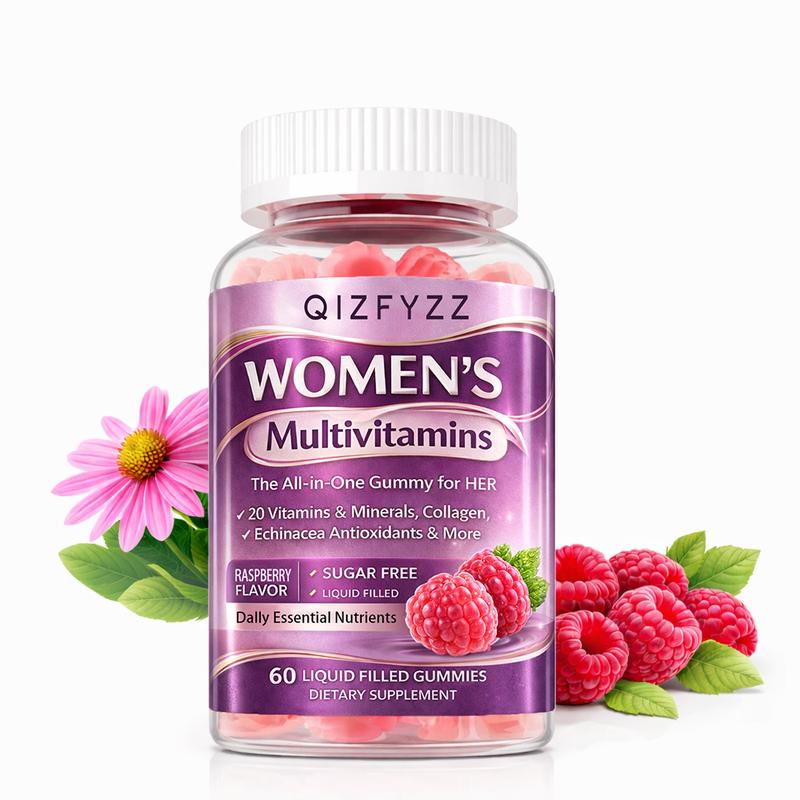 Women’s Multivitamin Gummies – Methylated Multivitamin for Women with Biotin, Methylfolate, Iron, Collagen, Vitamins A, C, D & B-Complex, Antioxidant Daily Support for Beauty & Immune, No Sugar, 60 Count