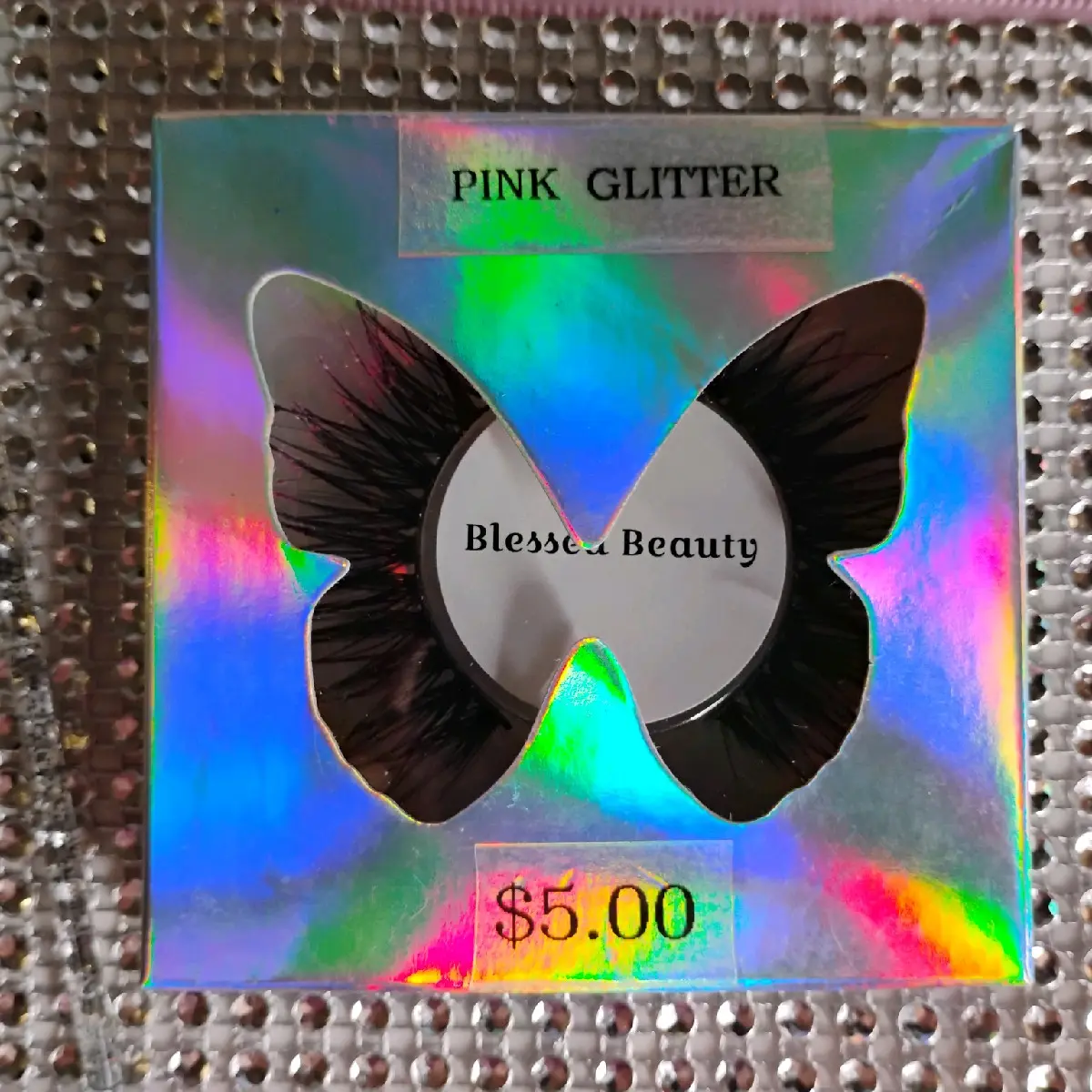 Pink Glitter Lashes