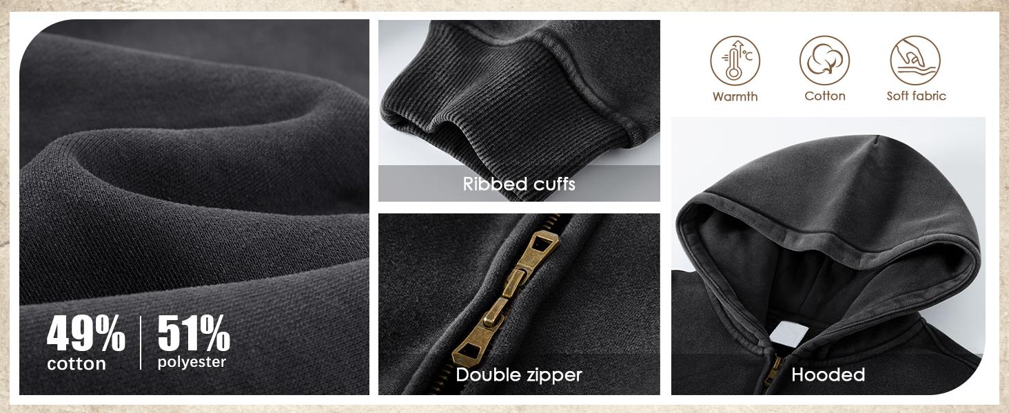 Arssm Unisex Oversized Zip-Up Hoodie – Vintage Heavyweight Cotton Fleece Sweatshirt for Distressed Streetwear & Cozy Casual Jackets Arssm Unisex Oversized Zip-Up Hoodie – Vintage Heavyweight Cotton Fleece Sweatshirt for Distressed Streetwear & Cozy Casual Jackets