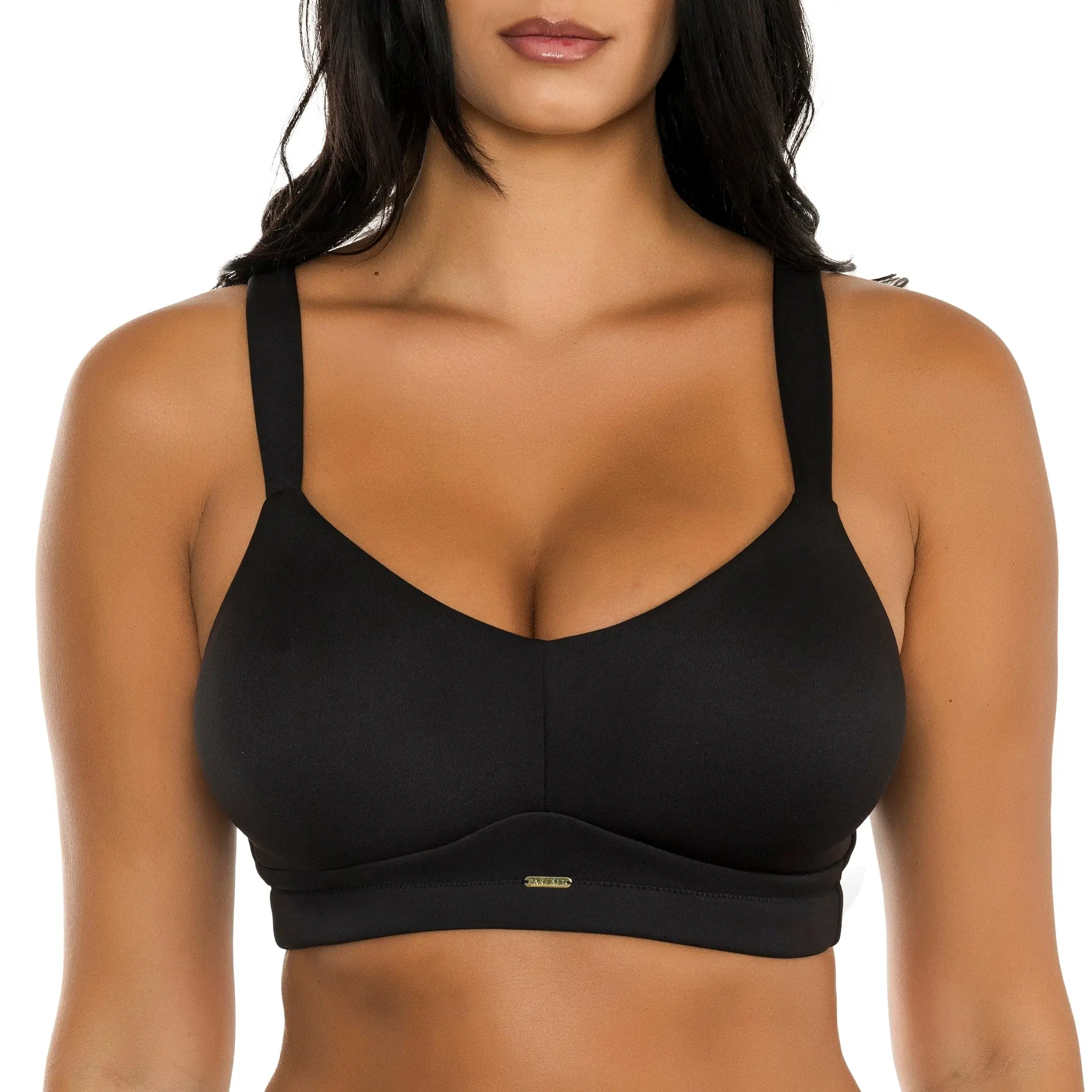 PARFAIT Holly P8000 Full-Busted Seamless Unlined Unpadded Wire-Free Bra Black for Fuller Busts Comfortable Everyday & Sleeping Bra with Smooth Straps - Clothes, Womenswear