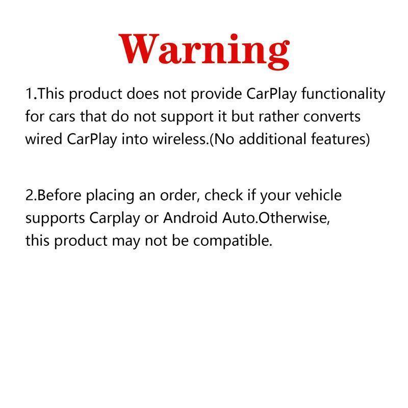 【SpringGlowUp】Yurnlv New 2026 CarPlay wireless CarPlay adapter for iPhone/Android, fast connection, no delay, hands-free calls, wireless adapter, electronic charger, CarPlay adapter