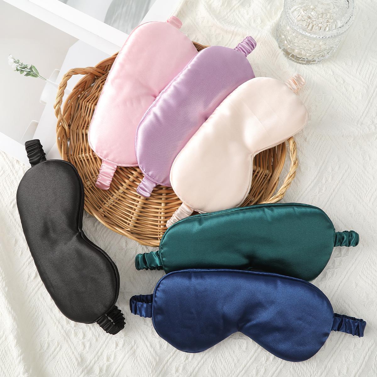 AWAYTR Satin Bonnet for Women Silk-Like Bonnets for Sleeping Curly Hair Bonnets with Tie Band Double Layer Sleep Cap and Eye Mask 2Pcs/Set TikTokShopBlackFriday