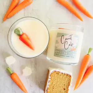 Carrot cake candle Decor