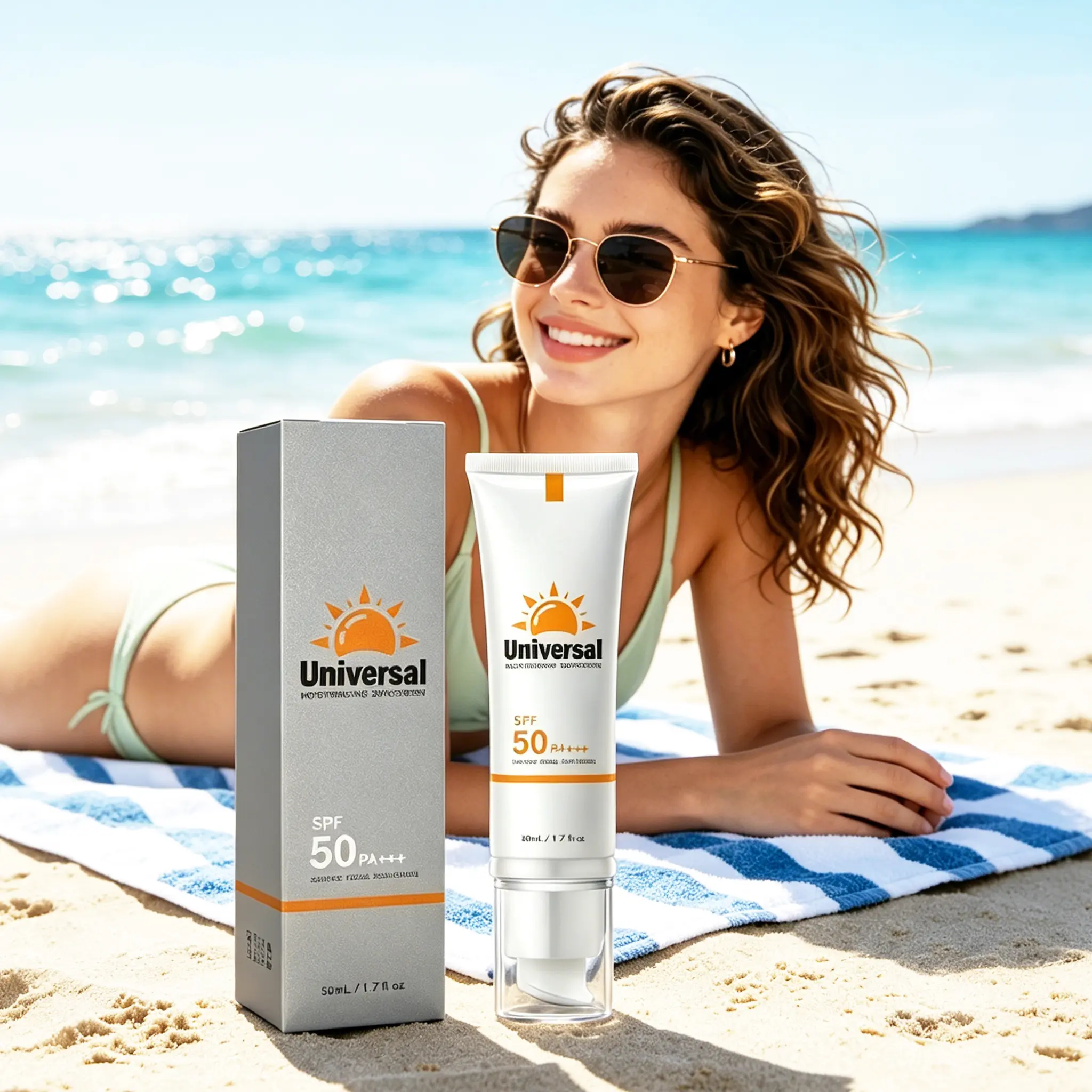 Tinted Sunscreen SPF 50+ PA+++ for Adults - 50ml Moisturizing Sun Blocking Cream, Hydrating Concealer Effect, Long-Lasting Waterproof Travel Size, Silky Flawless Finish, All Skin Types, Everyday Outdoor Use, Waterproof Sunscreen Shield