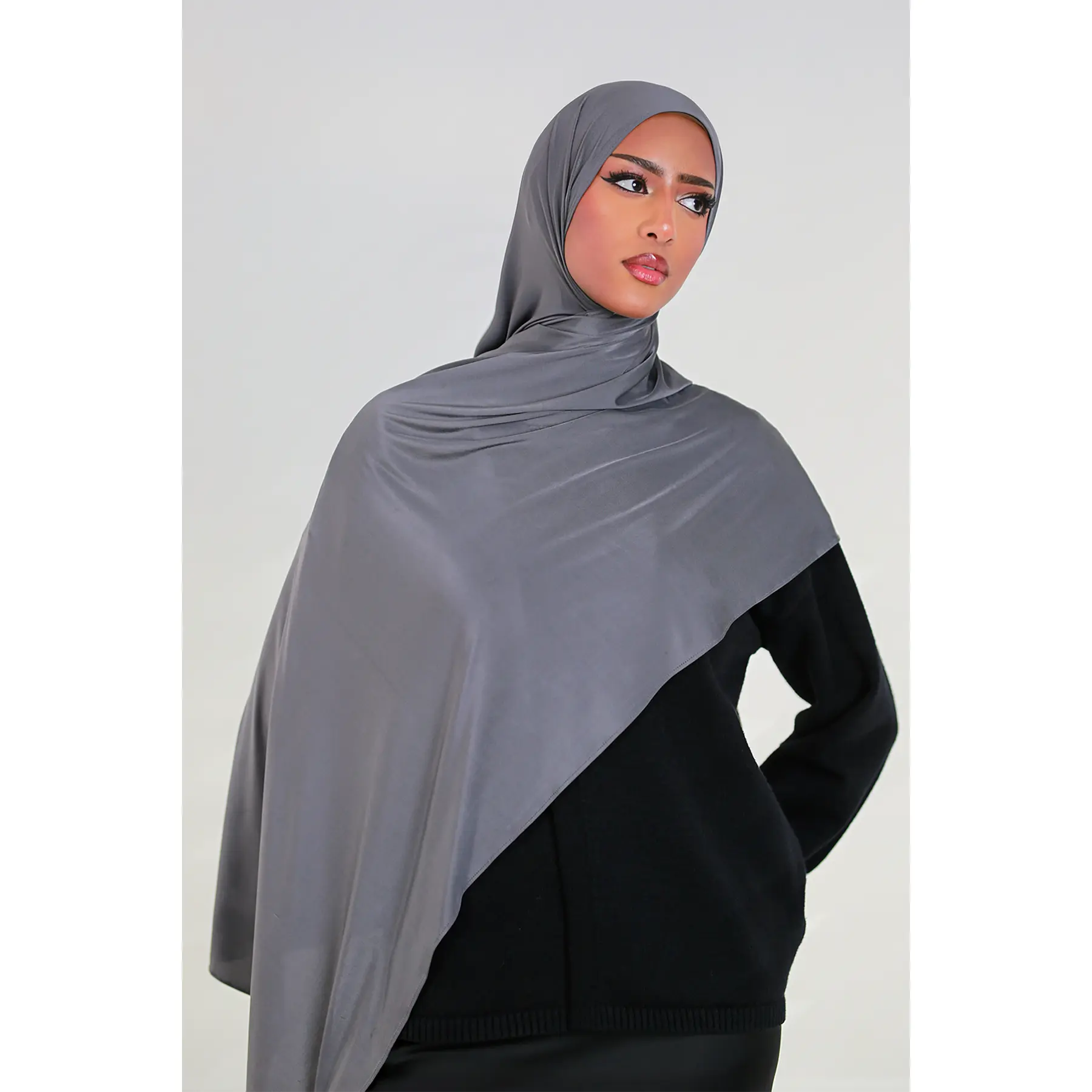 Charcoal Liquid Jersey