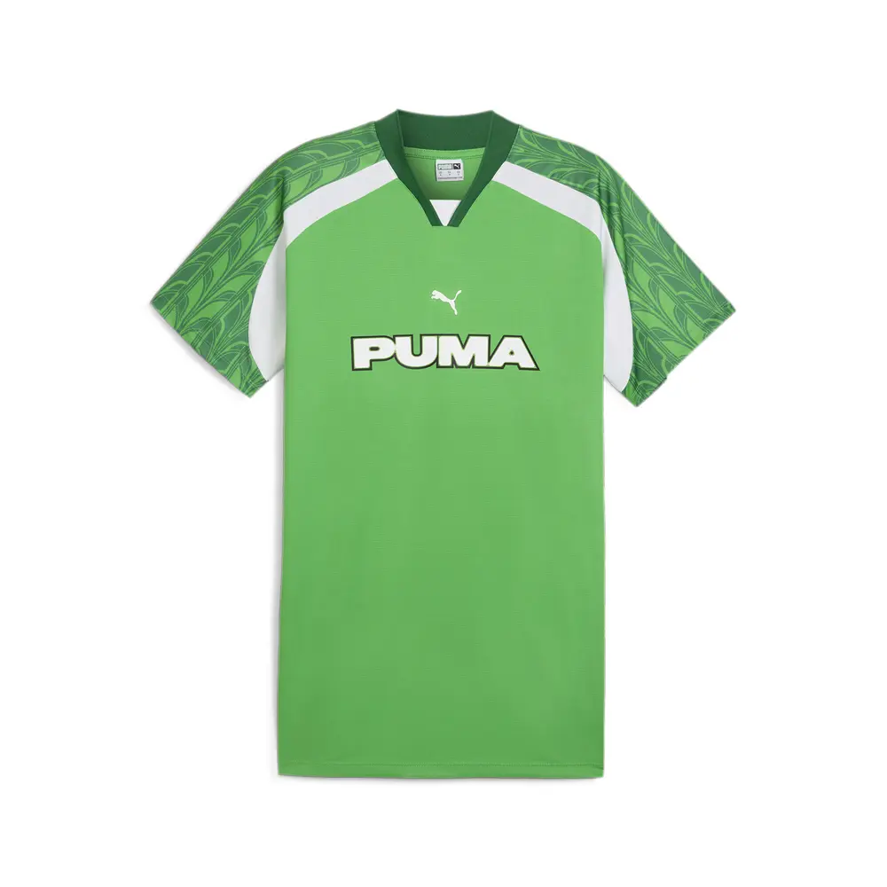 PUMA Womens V-Neck Short Sleeve Jersey Dress Casual Casual - Green