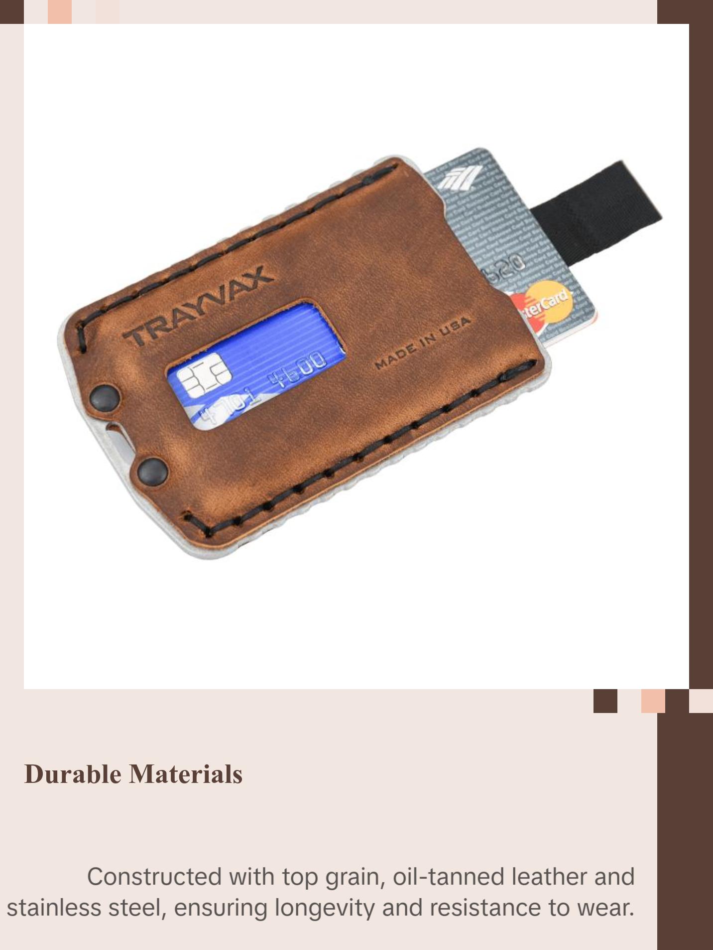 Ascent Wallet - Raw Tobacco Brown