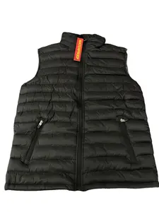 Rodeo Sleeveless Puffer Jacket- Black
