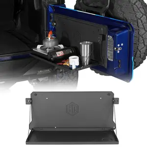 Hooke Road Aluminum Tailgate Table Foldable Shelf for 2018-2025 Jeep Wrangler JL